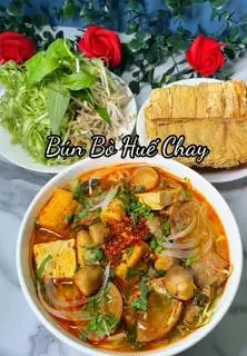 Hình ảnh bún bò chay thập cẩm đặc biệt