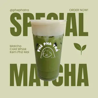 Hình ảnh Matcha Cold Whisk Kem Phô Mai