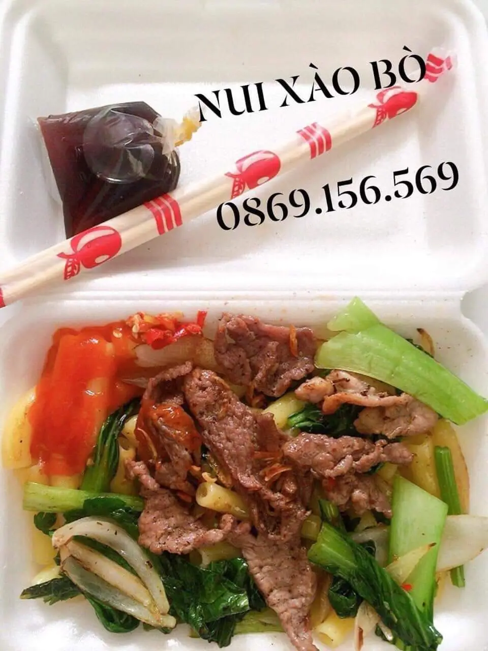 Hình ảnh Nui xào bò