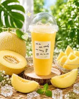 Hình ảnh Nước ép dưa vàng