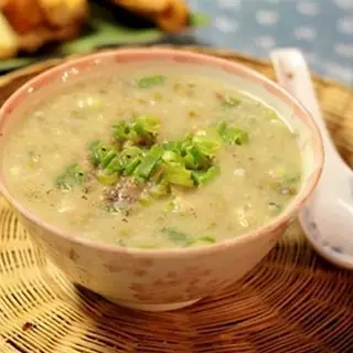Hình ảnh cháo thịt bằm đậu xanh 