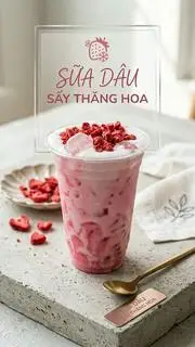 Hình ảnh Sữa Dâu Sấy Thăng Hoa