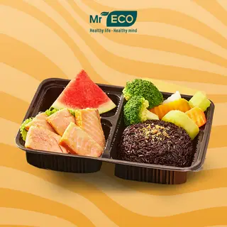 Hình ảnh Cơm gạo lứt cá hồi hun khói
