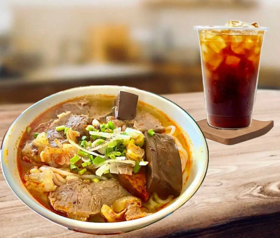 Hình ảnh BÚN BÒ GỐC HUẾ + TRÀ TẮC