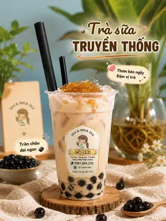 Hình ảnh Trà sữa mix vị 500ml