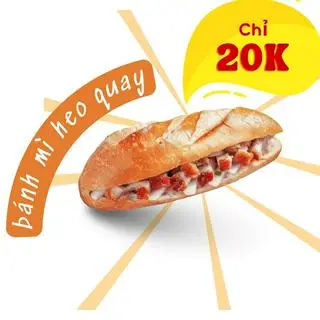 Hình ảnh Bánh mì heo quay da giòn