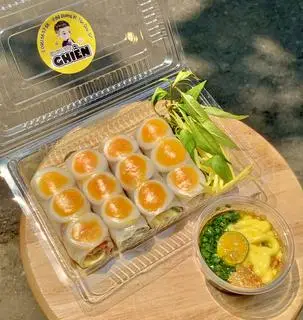 Hình ảnh Bánh tráng cuốn trứng lòng đào