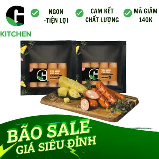 Hình ảnh Combo 02 xúc xích Phô mai G Kitchen 200g