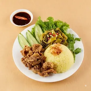 Hình ảnh Cơm da gà mắm tỏi