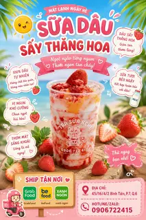 Hình ảnh Sữa Dâu Sấy Thăng Hoa 
