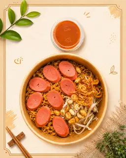 Hình ảnh Mì trộn xúc xích