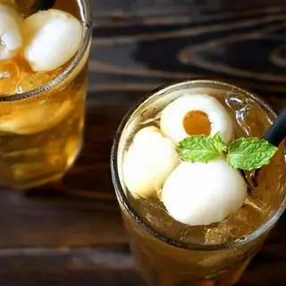Hình ảnh Trà Vải trân châu hạt chia thơm mát
