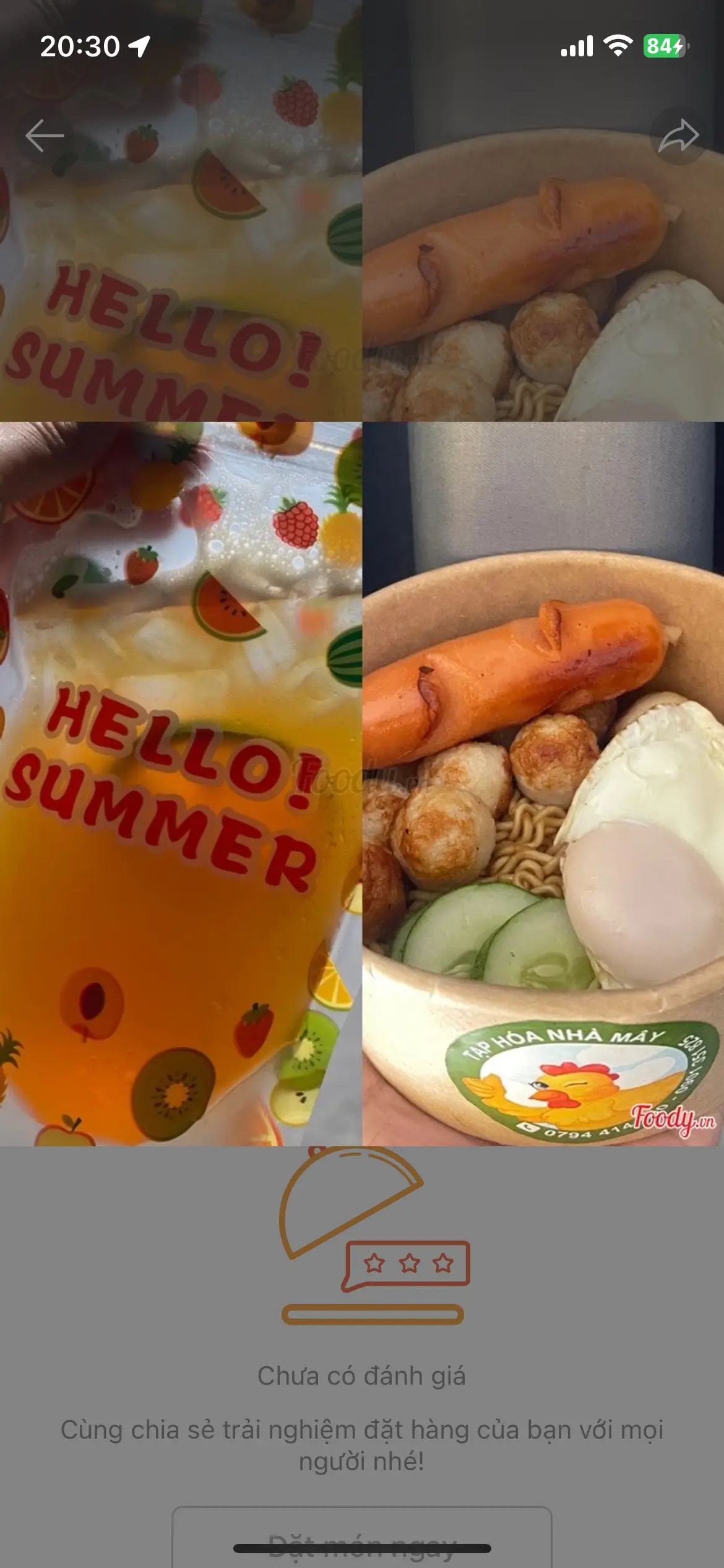 Hình ảnh Combo trà chanh - mì Indo