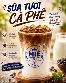 Hình ảnh Sữa Tươi Cà phê sz L