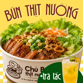 Hình ảnh Combo Bún Thịt Nướng + Trà Tắc