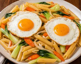Hình ảnh Nui xào trứng