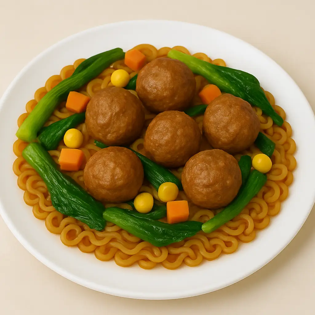 Hình ảnh Mì Trộn Bò Viên