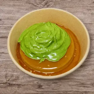 Hình ảnh Flan Khổng Lồ Kem Matcha