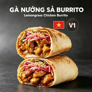 Hình ảnh V1. Gà nướng sả burrito 