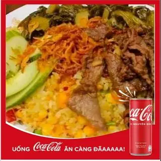Hình ảnh Cơm rang gà xé + 1 coca