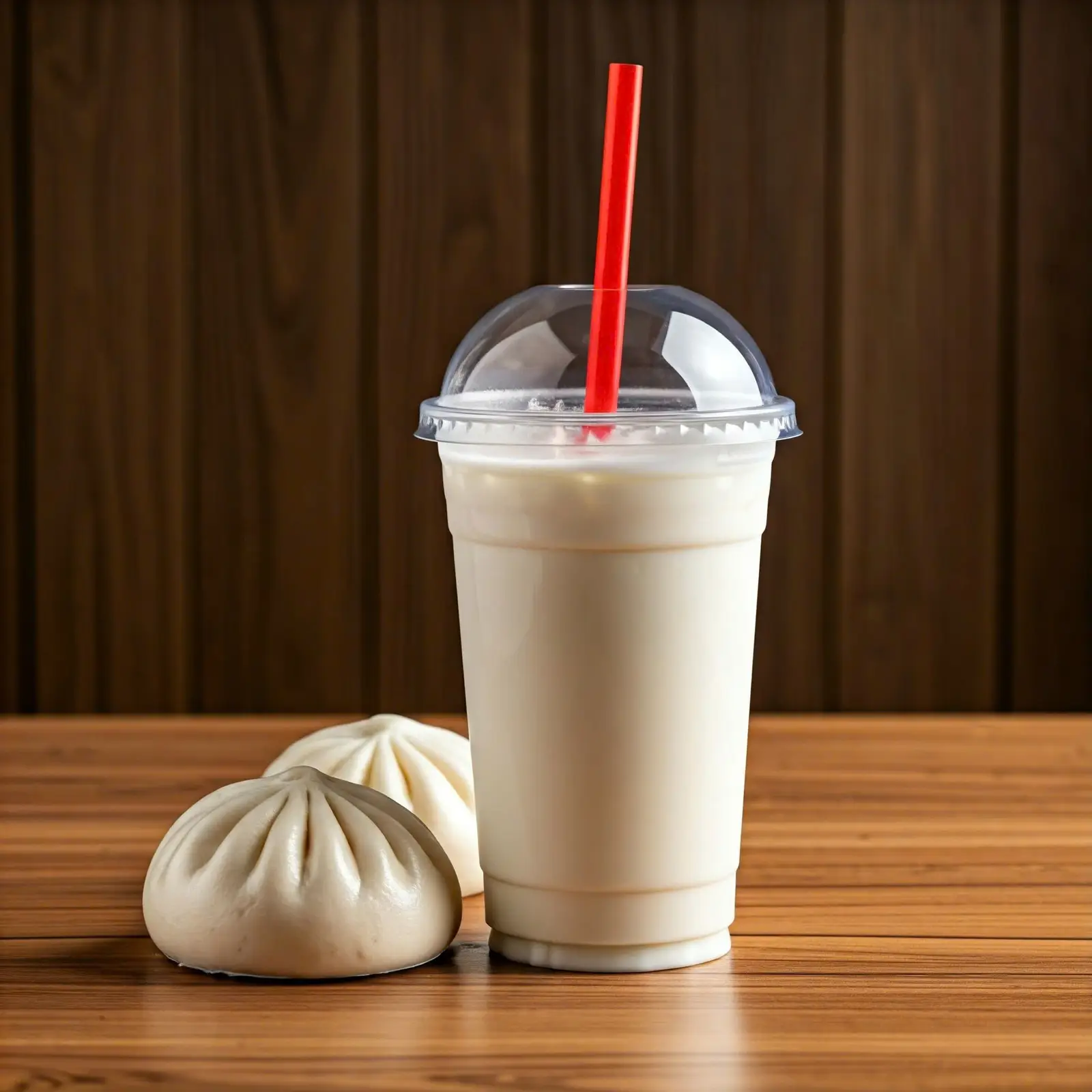Hình ảnh Combo sữa lắc 500ml + bánh bao thịt 