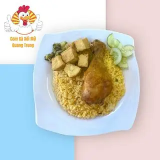 Hình ảnh cơm chiên đùi gà đậu hũ