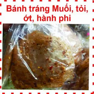 Hình ảnh Bánh tráng!muối tỏi ớt hành phi