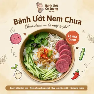 Hình ảnh Bánh ướt nem chua