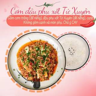 Hình ảnh Cơm đậu phụ xốt Tứ Xuyên (CAY)