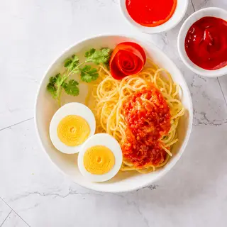 Hình ảnh mì ý trứng 
