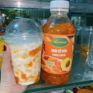 Hình ảnh sữa chua đào 