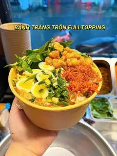 Hình ảnh Bánh tráng sợi trộn full topping