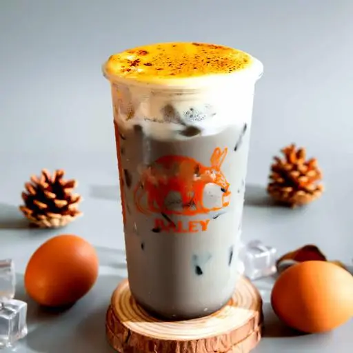 Hình ảnh Trà sữa mun trứng nướng
