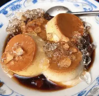 Hình ảnh bánh flan cafe đá nhuyễn. 1 ly 4 cái 