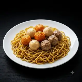 Hình ảnh Mì Indomie Viên Chiên
