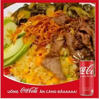 Hình ảnh Cơm rang gà xối mắm + 1 coca