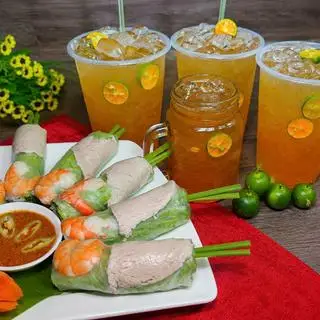 Hình ảnh 10 x Gỏi Cuốn tôm thịt x 1ly trà tắc