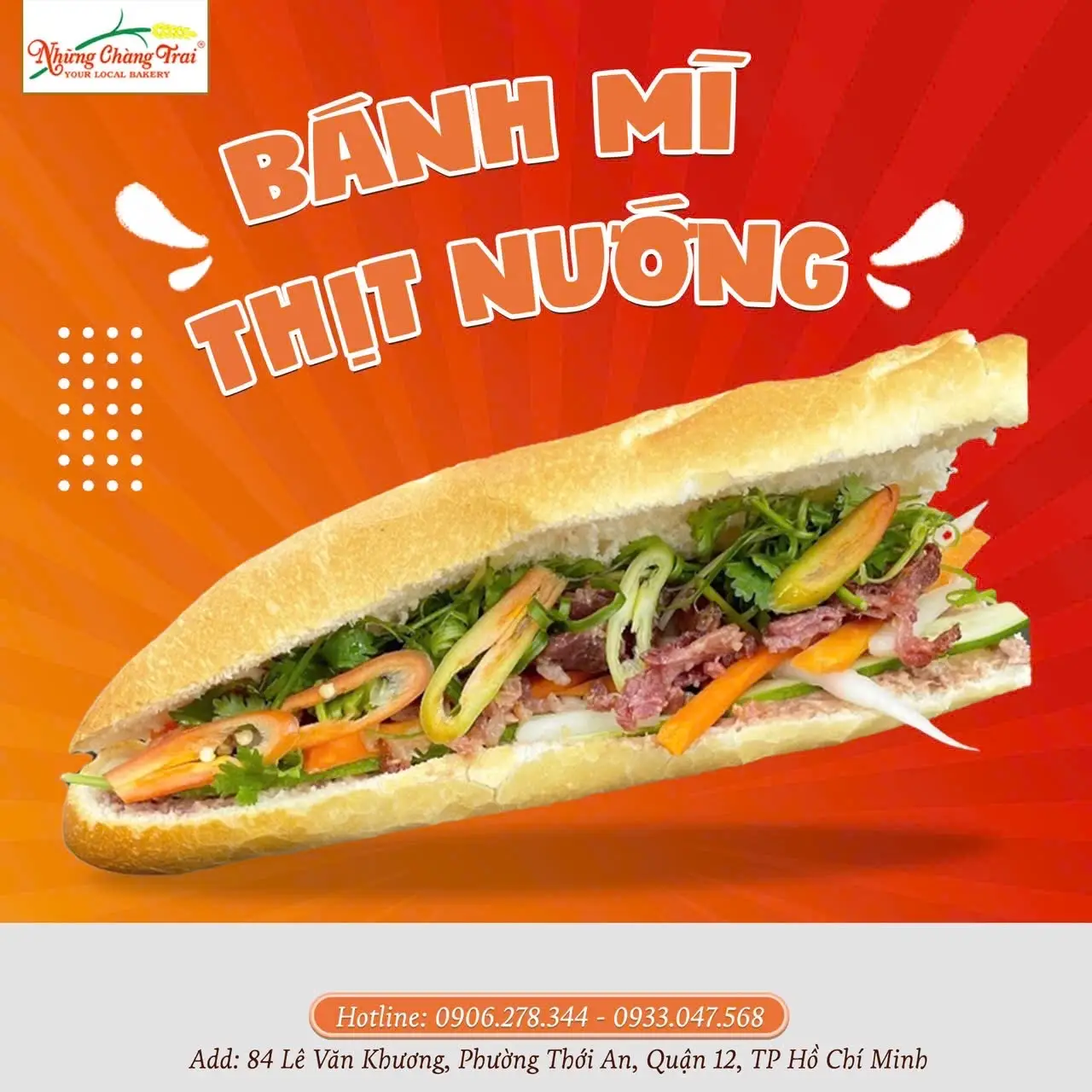 Hình ảnh Bánh Mì Thịt Nướng