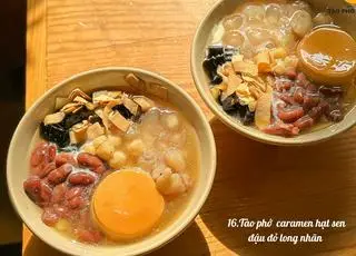 Hình ảnh Tào phớ bánh flan hạt sen đậu đỏ long nhãn