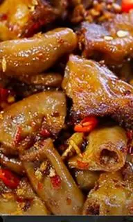 Hình ảnh lòng heo xào xã ớt