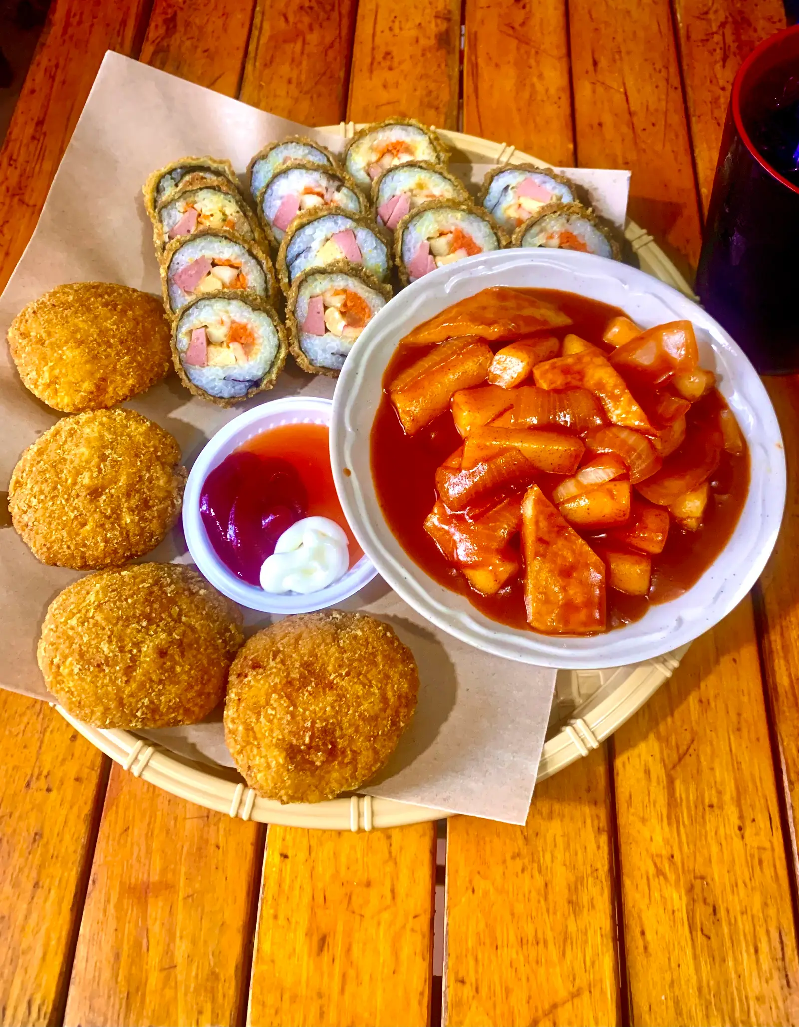 Hình ảnh Combo 1b ( Combo 1 thay kimbap thường thành kimbap chiên)