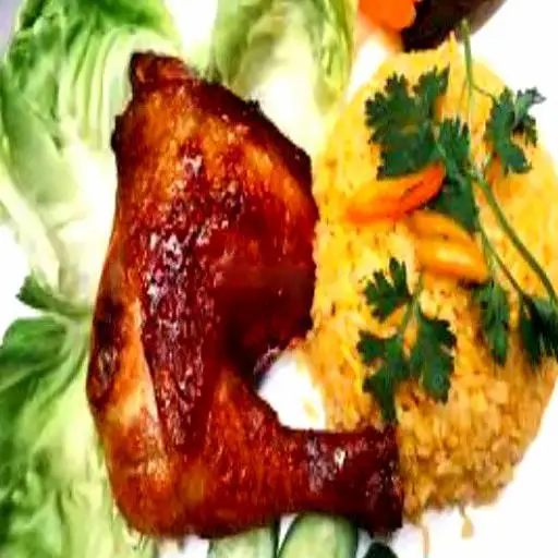 Hình ảnh Cơm đùi gà 1/4 sốt tiêu đen 