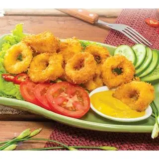 Hình ảnh mực vòng chiên