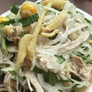 Hình ảnh gà xé 1/4 đùi 