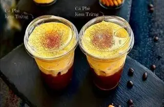 Hình ảnh caffe kem trứng muối