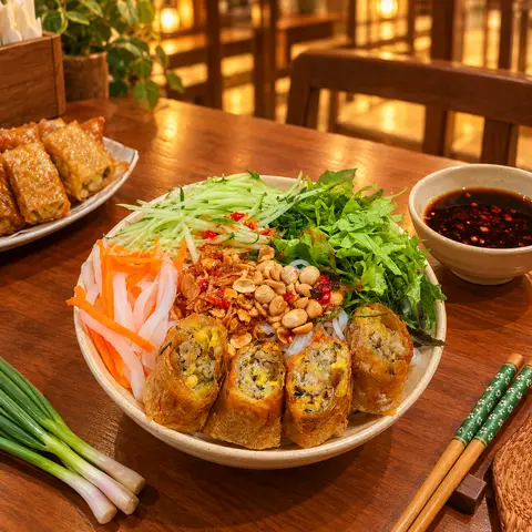 Hình ảnh Bún Chả Giò chay