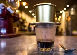 Hình ảnh cafe đá phin