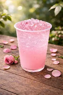 Hình ảnh Soda vải hoa hồng
