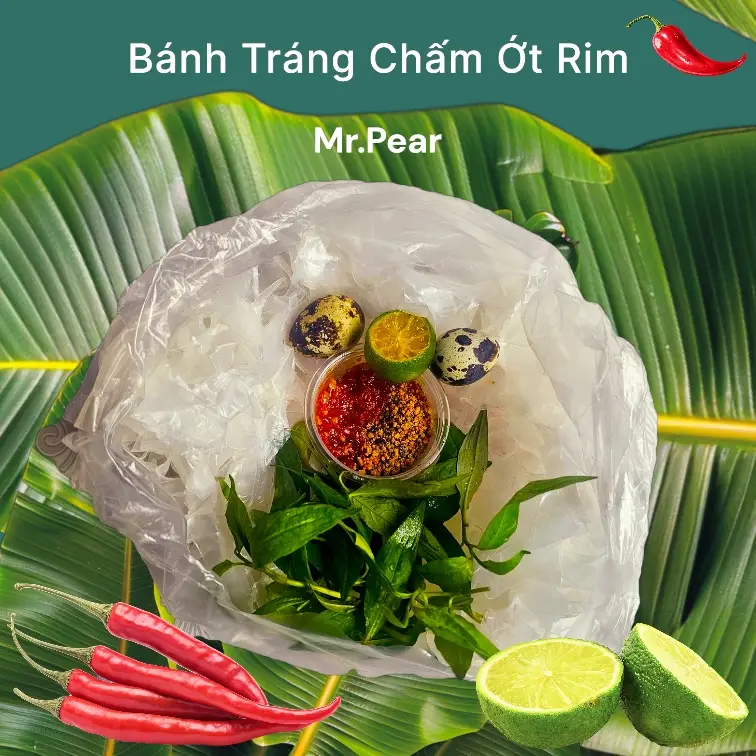 Hình ảnh Bánh Tráng Chấm Ớt Rim (Cay)
