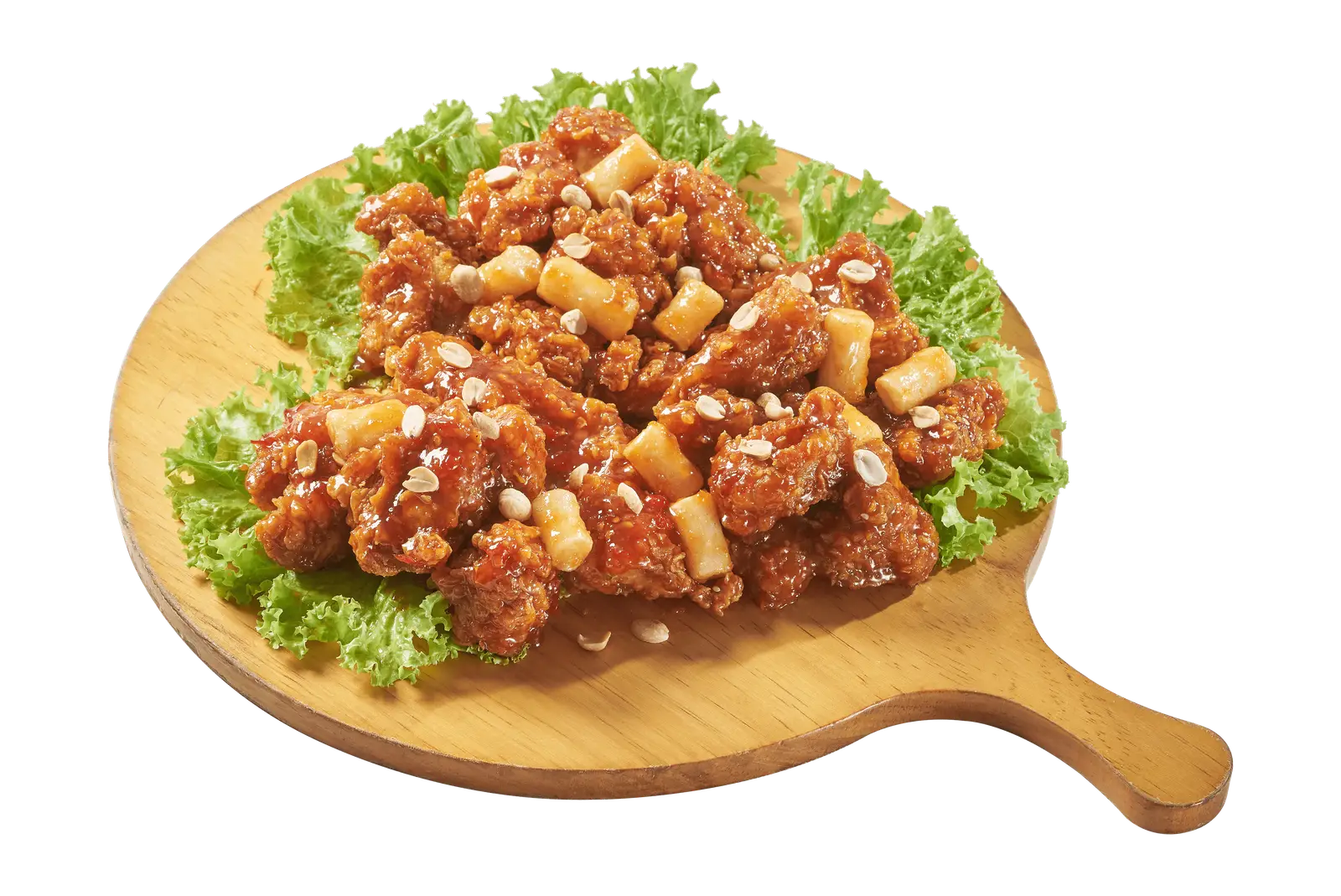 Hình ảnh Bánh gạo xúc xích & gà sốt mật ong - 소떡 허니치킨